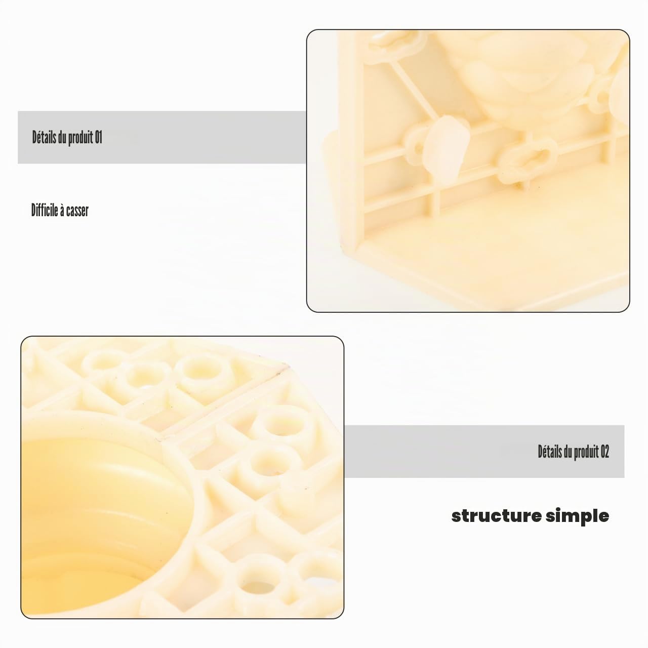 Housoutil Moule à Béton Soi-même pour Colonne Romaine Beige en Plastique Surface Lisse, Structure Simple, pour Villas et Parcs Couleur Aléatoire
