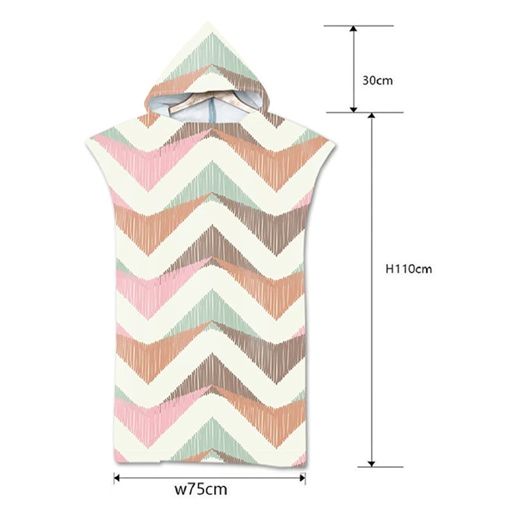 Blanket Beach Towel Hooded Towel Cloak is Suitable for Swimming Beach Surfing Men's and Women's Bathrobes (Color : A, Size : 75x110cm) (G 75x110cm)