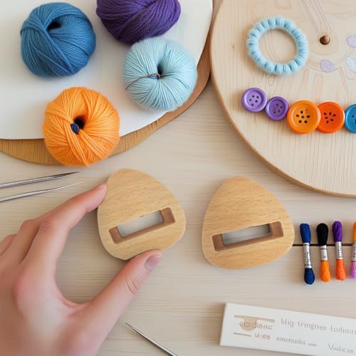 Image of GeryVtee 6 Pcs Small Embroidery Hoop Stand Embroidery Hoop Display Stand Embroidery Frames for Display Embroidery Cross Stitch Hoop Accessories Decor (Triangle)