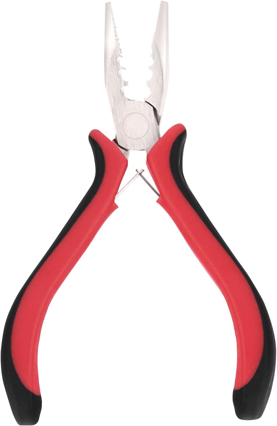 Hair Extensions Pliers,1PCS 3 Holes Mini Microlinks Pliers,Hair Extensions Tools,Micro Links Opener and Removal Tool for Micro Nano Rings Beads Extensions or Feather Extensions,Red