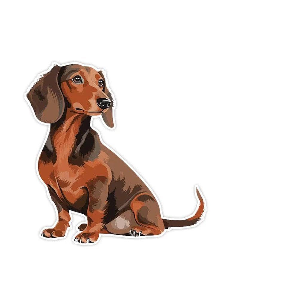 Dachshund Dog Decals Waterproof Vinyl Stickers for Car Decoration(2)
