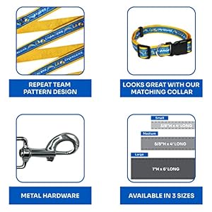 NFL PET Leash Los Angeles Chargers Dog Leash, Medium Football Team Leash for Dogs & Cats. A Shiny & Colorful Cat Leash & Dog Leash Licensed by The NFL NFL PET Leash Los Angeles Chargers Dog Leash, Medium Football Team Leash for Dogs & Cats. A Shiny & Colorful Cat Leash & Dog Leash Licensed by The NFL