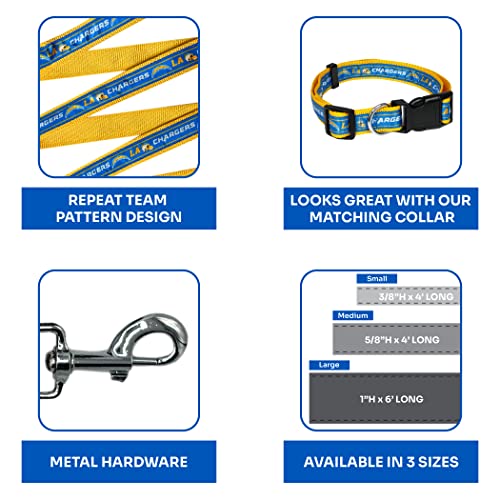 NFL PET Leash Los Angeles Chargers Dog Leash, Medium Football Team Leash for Dogs & Cats. A Shiny & Colorful Cat Leash & Dog Leash Licensed by The NFL by Pets First - Image 3