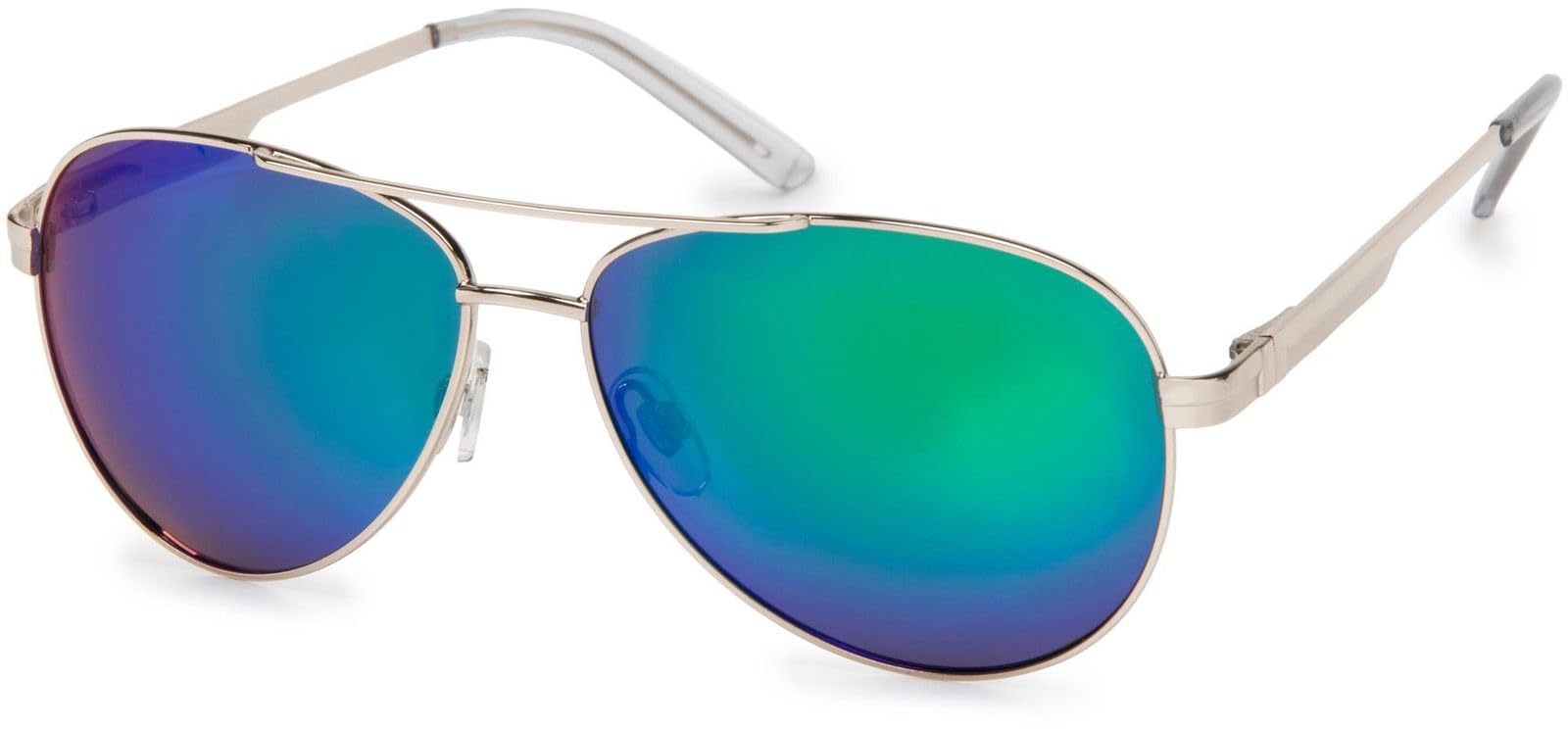 styleBREAKER Gafas de sol polarizadas para aviador, gafas de aviador con bisagra de resorte, estuche y paño de limpieza, unisex 09020046