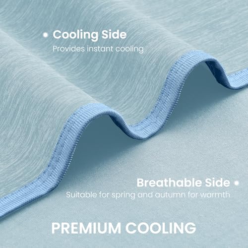 Image of Topcee Cooling Blanket Queen Size 90 inchx90 inch for Hot Sleepers Summer Blanket