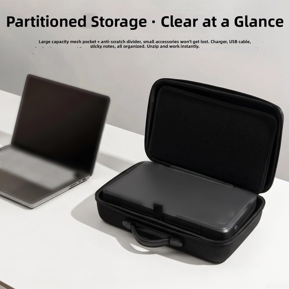 Borsa antiurto in EVA compatibile con stampanti portatili HP 200 e 250, design pratico per il trasporto quotidiano (B)