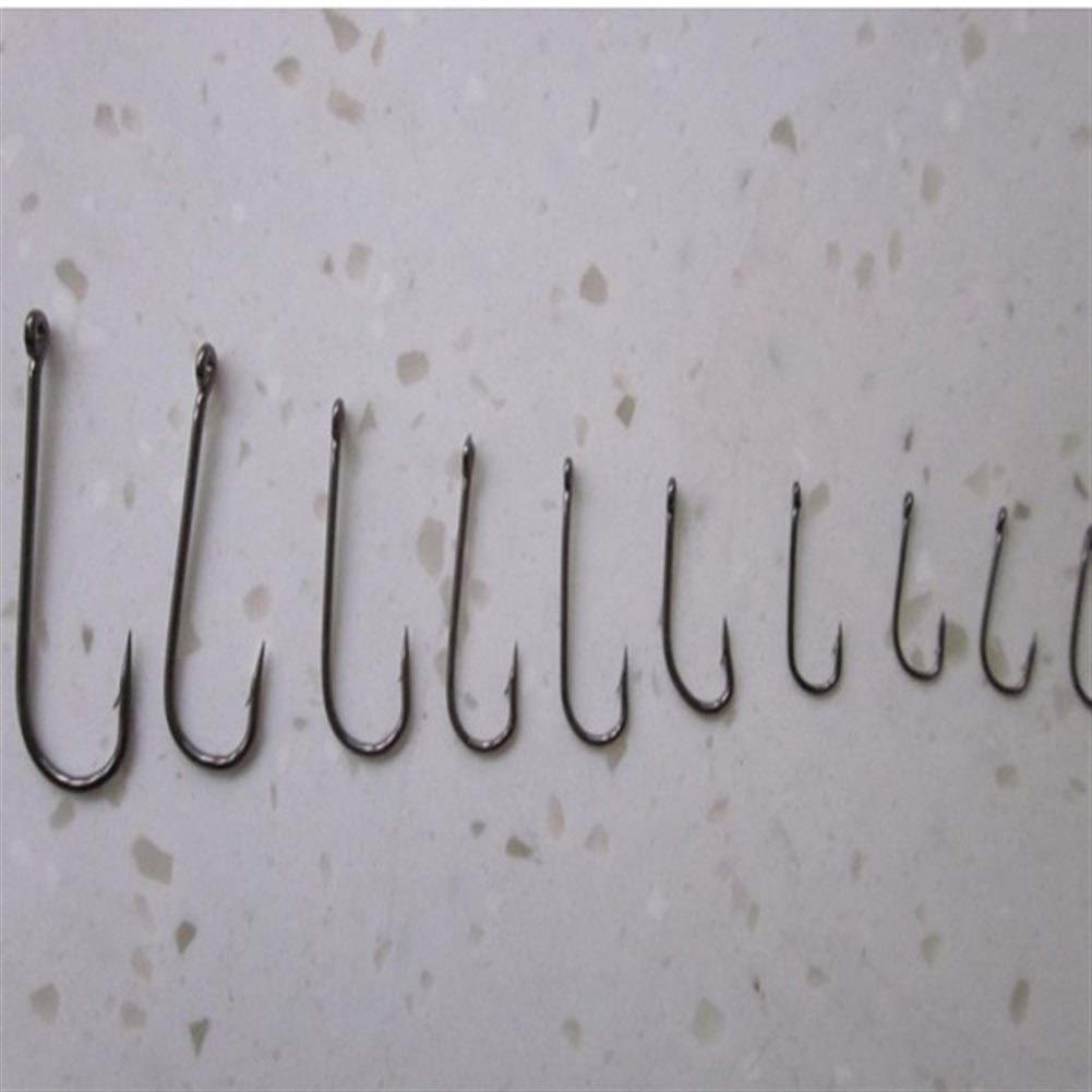 Amo da Pesca, Ami da Pesca Professionali, 10 Misure Ami da Pesca con Esca in Argento Carbonio con Scatola Attrezzatura da Pesca da 70 Pezzi