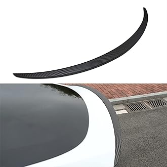 BestEvMod for Tesla Model Y Rear Spoiler Wings ABS for 2020-2024 Tesla Model Y Trunk Lip Tail Wing Rear Trunk Lid (OEM Spoiler, Matt Carbon Fiber)