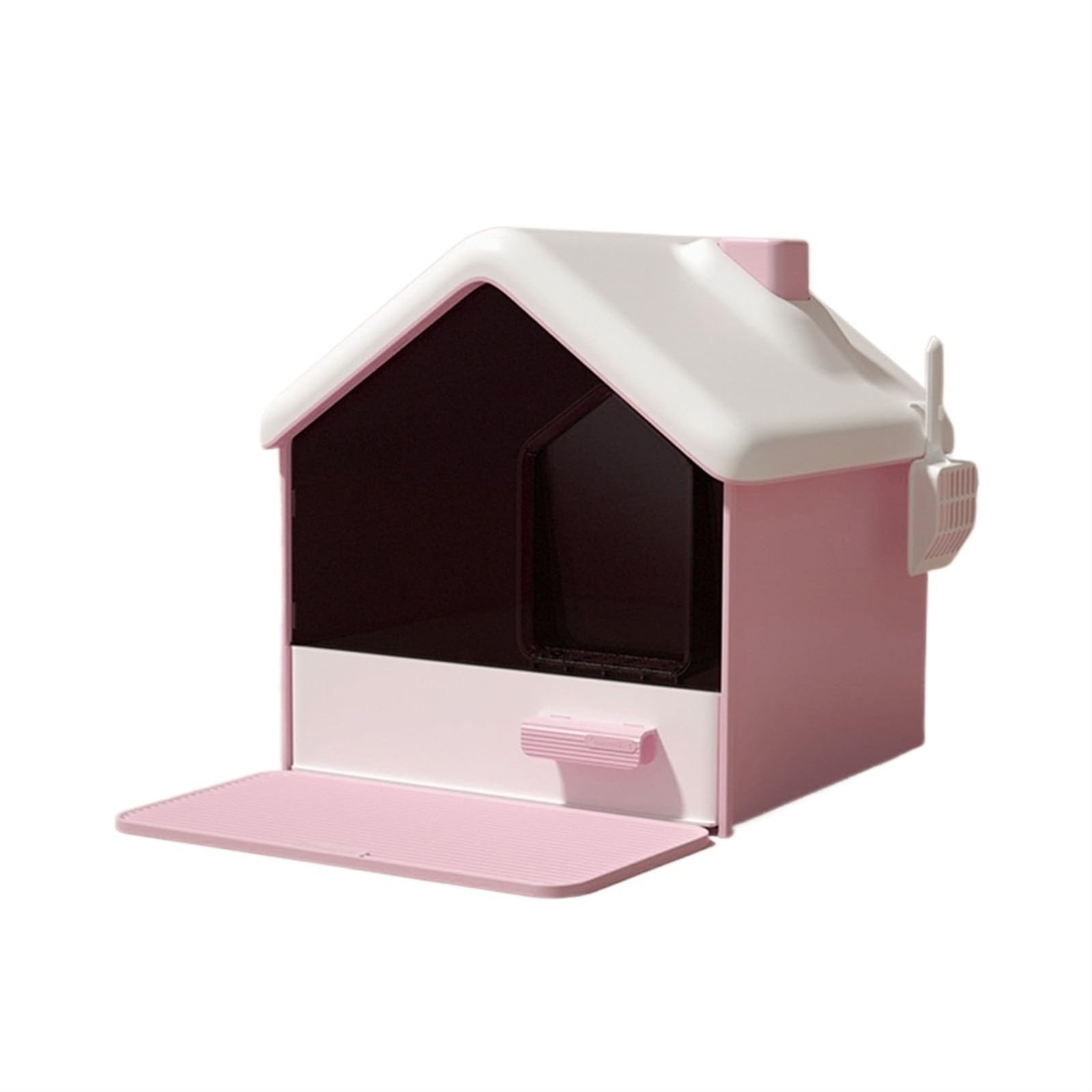 Lettiera per Gatti Lettiera for gatti con cappuccio Jumbo, lettiera for gatti con cappuccio for la privacy e for tenere la lettiera all'interno, portatile, facile da pulire Toilette per Gatti(Pink)