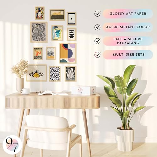 97 Decor Vintage Eclectic Wall Art Collage - Abstract Modern Art Prints For Wall Decor, Cool Funky Pictures Maximalist Paintings Retro Bauhaus Posters Set For Dorm Bedroom Home Decorations (Unframed) - Image 6