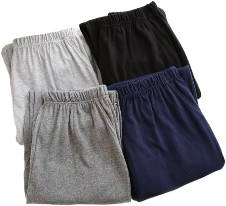 Bas De Pyjama Homme Ample Et Doux - Pantalon De Nuit Détente, Taille L à 4XL - Pour Maison, été, Vêtement Décontracté