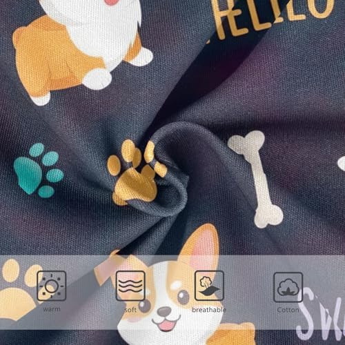 Girls' Underwear, Cute Cartoon Dogs Bones Toddler Girl Briefs, Girls' Cotton Brief Underwear, 2T–8 Years3