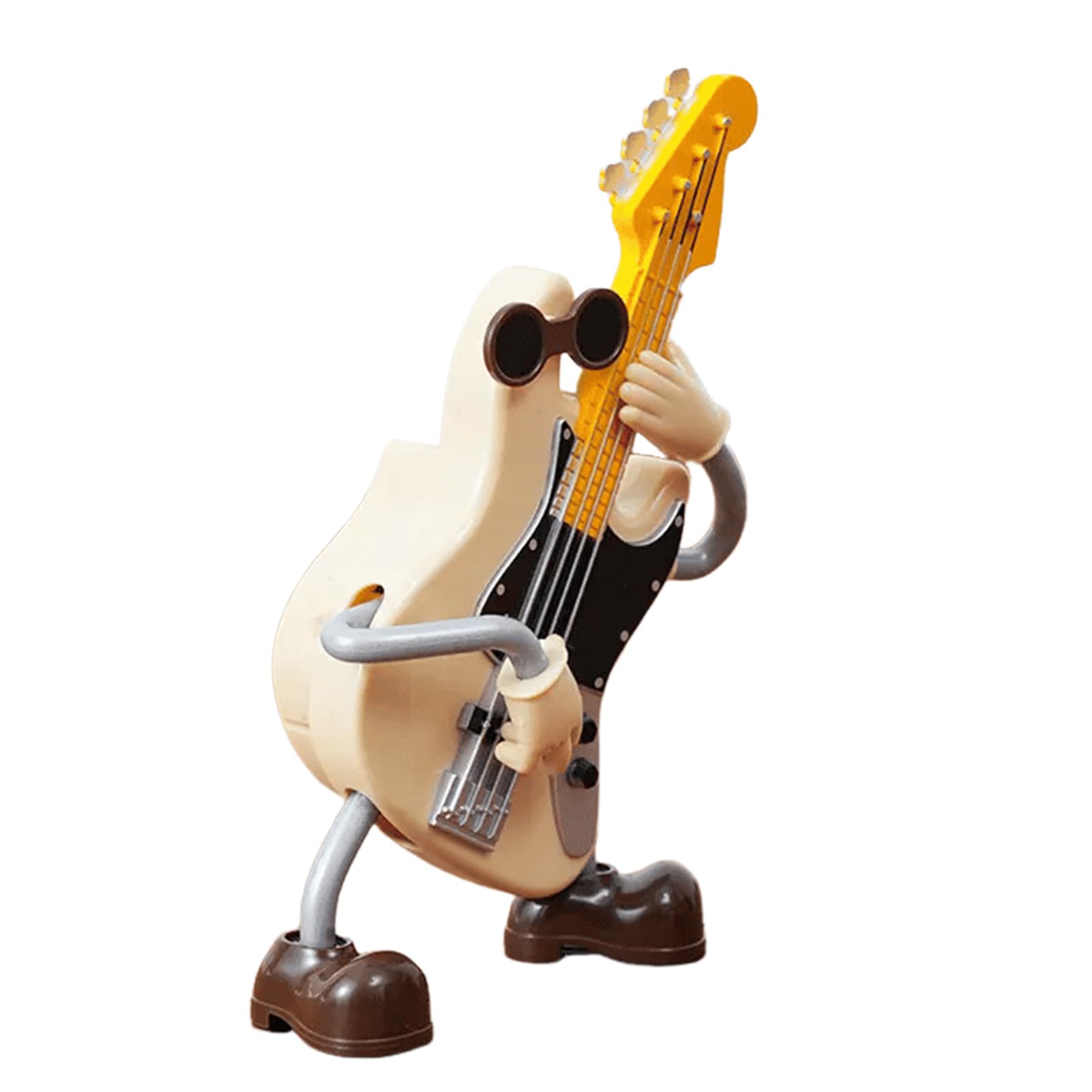 Statue d'un instrument de musique miniature en forme de guitare abstraite