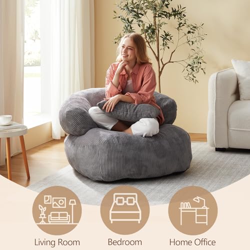image for Achicsofar Bean Bag Chair, Giant Bean Bag Chairs for Adults Teens, Big
