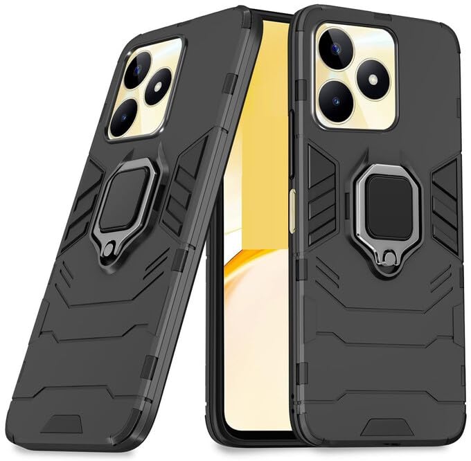 Image of SPAZY CASE Realme Note 50 Back Cover | Dual Layer Armor Defender Full Body Protective + PC Hybrid Kickstand Back Case for Realme Note 50