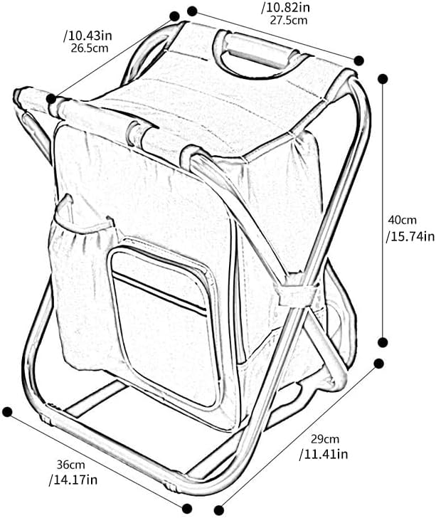 Jinmoioy バックパックチェア 椅子付きリュック折りたたみチェア付 座れるリュック 防水保温保冷パック 耐荷重150kg 多機能 持ち運び キャンプ 椅子 おしゃれ お釣り 登山 ハイキング