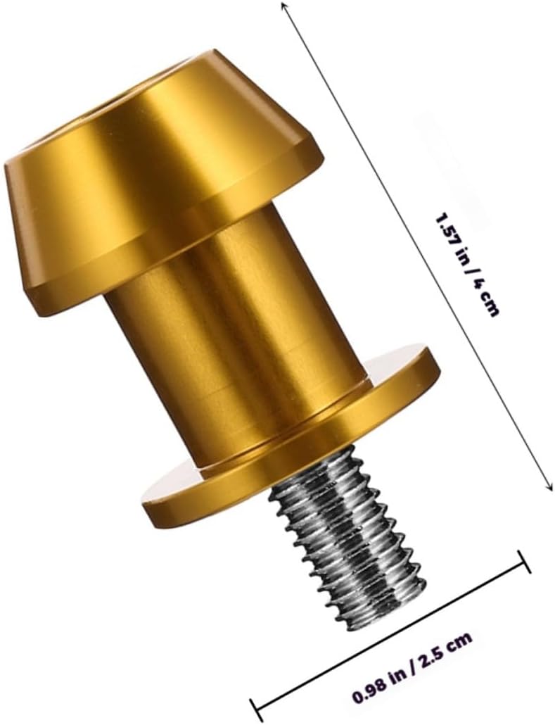 Gadpiparty 4pcs Gold 8mm Cnc Motorbike Swingarm Screw Stand Spools Universal Rear Motorcycle Swing Arm Sliders for Sportbikes and Racing Motorcycles