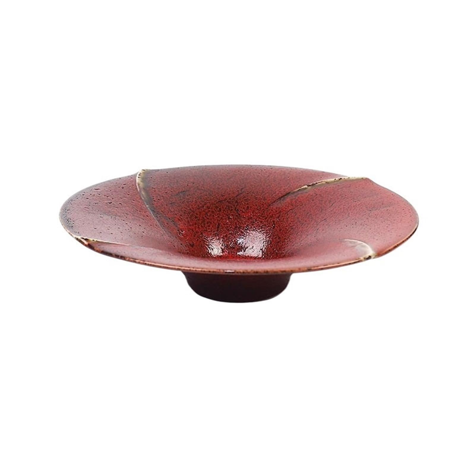 plant dish saucer Chinese Rustic Style Ceramic Drip Tray Tabletop Artistic Flower Arranging Saucer