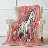 Kuscheldecke Wohndecke 150 x 200 cm - Flauschig Weich Rosa Sofa Decke...
