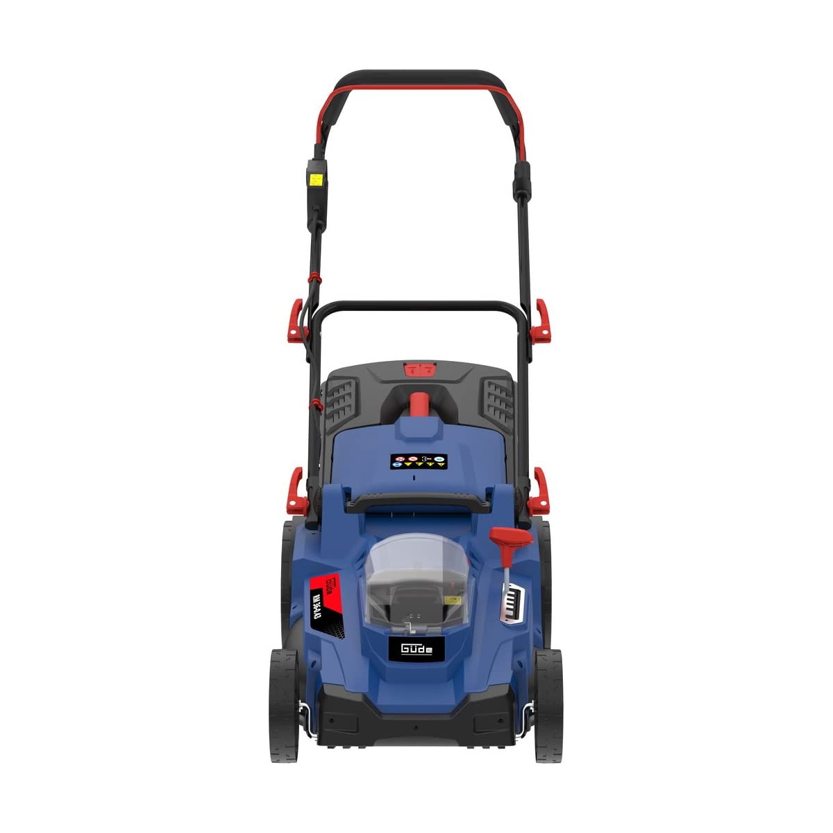 Güde Akumulatorowa kosiarka RM 36-0.43 (36 V, Easy-Energy-Exchange, bezszczotkowa, koszenie/zbieranie/mulczowanie, szerokość cięcia 430 mm, 6-stopniowa regulacja wysokości cięcia, worek na trawę 50 l,
