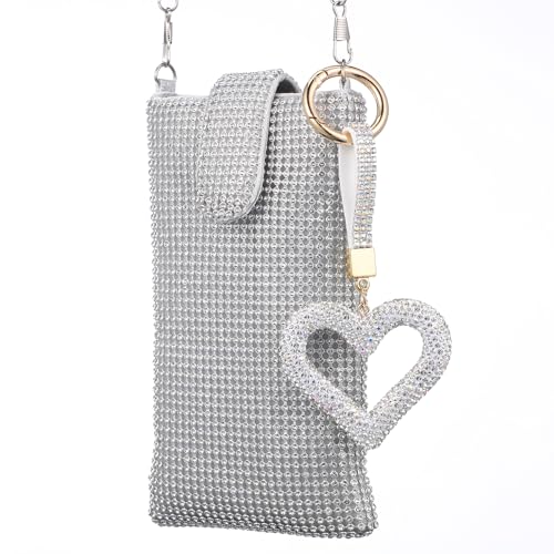 Sac bandoulière multifonction femme en nylon argenté pour voyage et usage quotidien