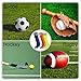 Kids Soccer Socks Boys Football Socks 6 Pairs Girls Striped Knee High Sock Baseball Softball Sports 7-10 Years Kids Children (Bright Set, M)