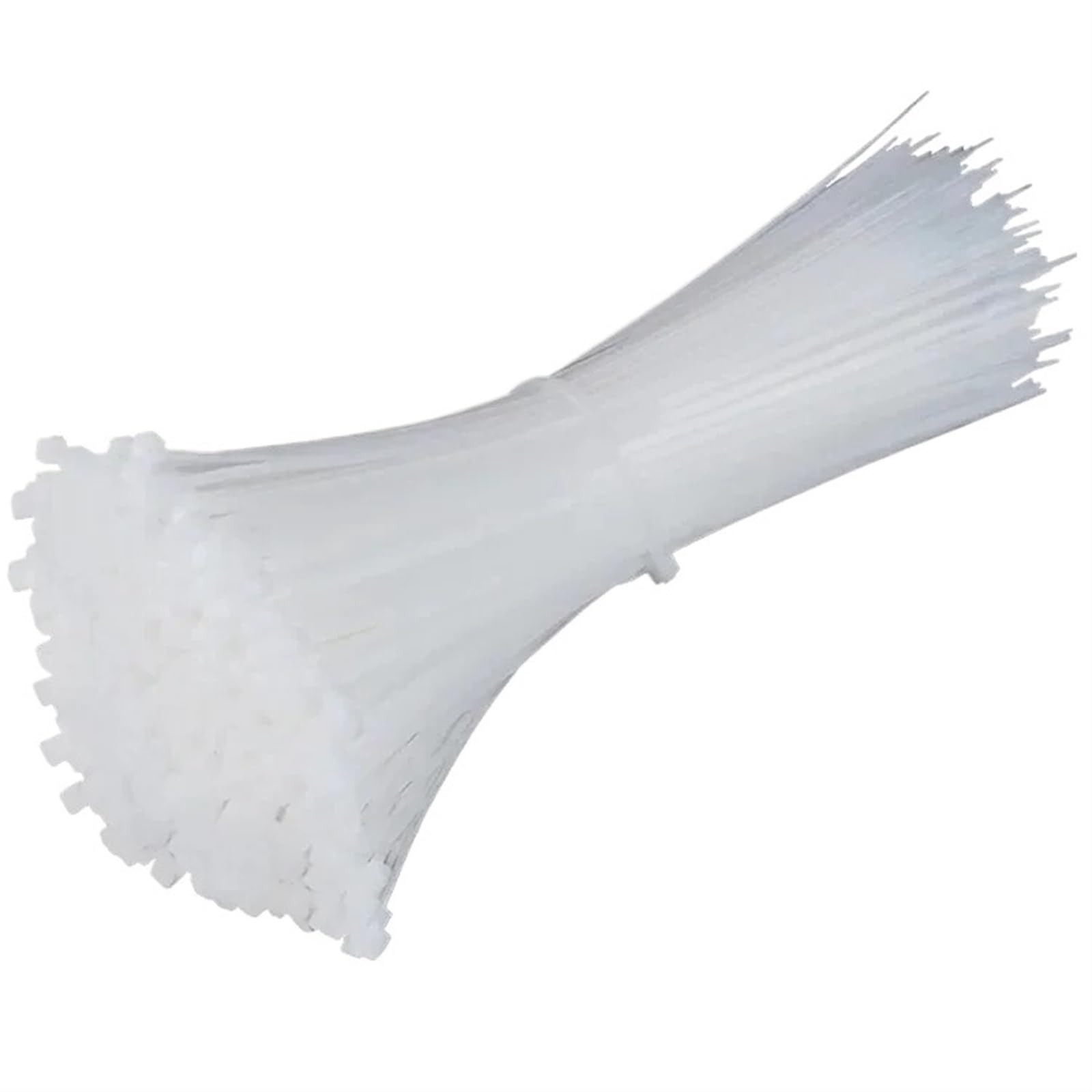 L6nqiag Tie 3X150mm 100Pcs Nylon Cable Ties 100Pcs Self-Locking Plastic Nylon Tie White Cable Fastening Ring Zip(Tie 3X150mm 100Pcs)