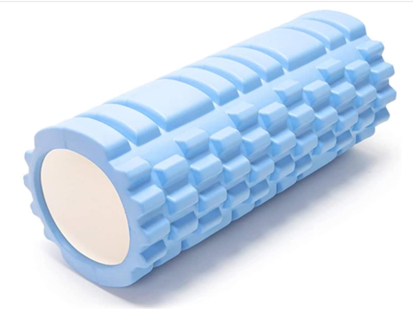 Kareful Grid Foam Roller 33cms Foam Roller for Pre & Post Workout Sessions, Deep Tissue Massage, Relief from Muscle Pain Blue-image-22
