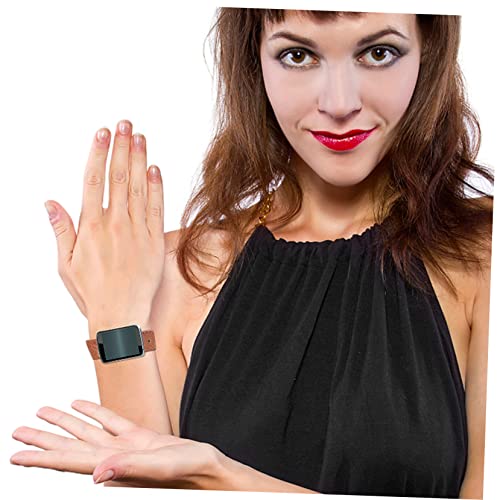 balacoo Leather Strap Straps Bands Fitness Wristwatch Band Sport Wristband Gold Women for Watchband Man Wrist3