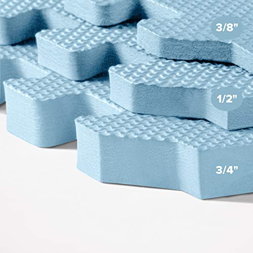Image of We Sell Mats 1 /2-inch Multi-Purpose, Sky Blue, 48 Sq Ft (12 Tiles)