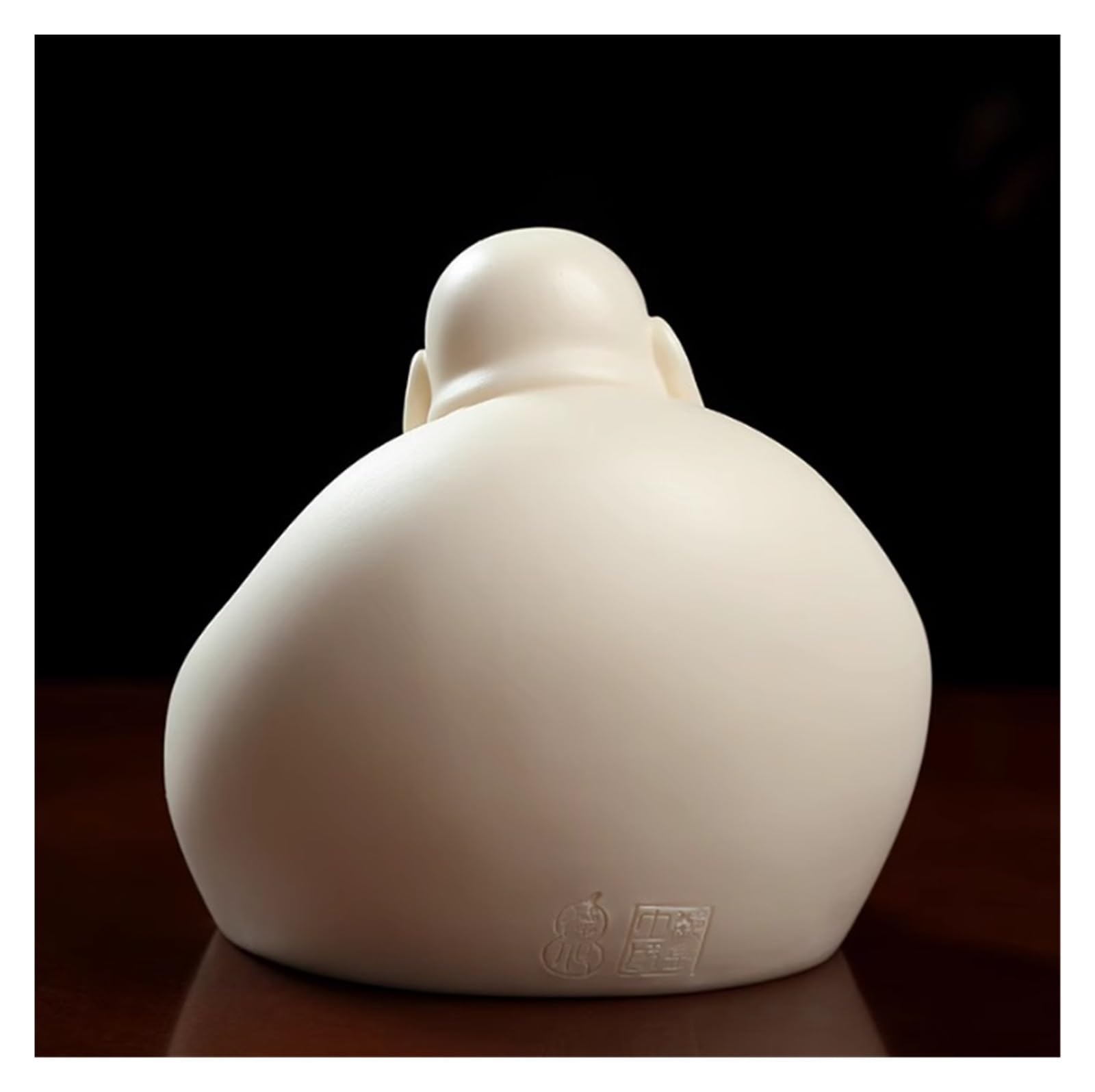 Posąg Buddy 3,9 Cala Śmiejący Się Budda Ceramiczny Posąg Szczęśliwego Buddy Figurki Do Wystroju Domu, Biura I Samochodu Ozdoby(B)