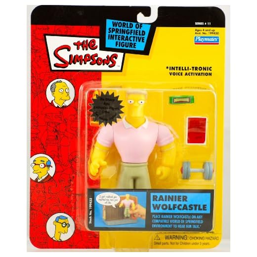 Los mejores momentos de rainier wolfcastle The Simpsons serie 11 figura de acción Rainier wolfcastle