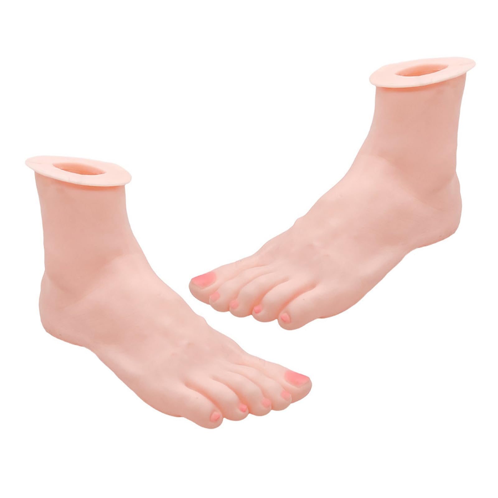 Hinayosan A Pair Of Feet Articulated Silicone Foot And Hand Property Detailed Hand And Foot Mannequin Display Props For Jewelry And Watches