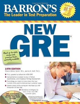 Barrons New GRE with CD-ROM