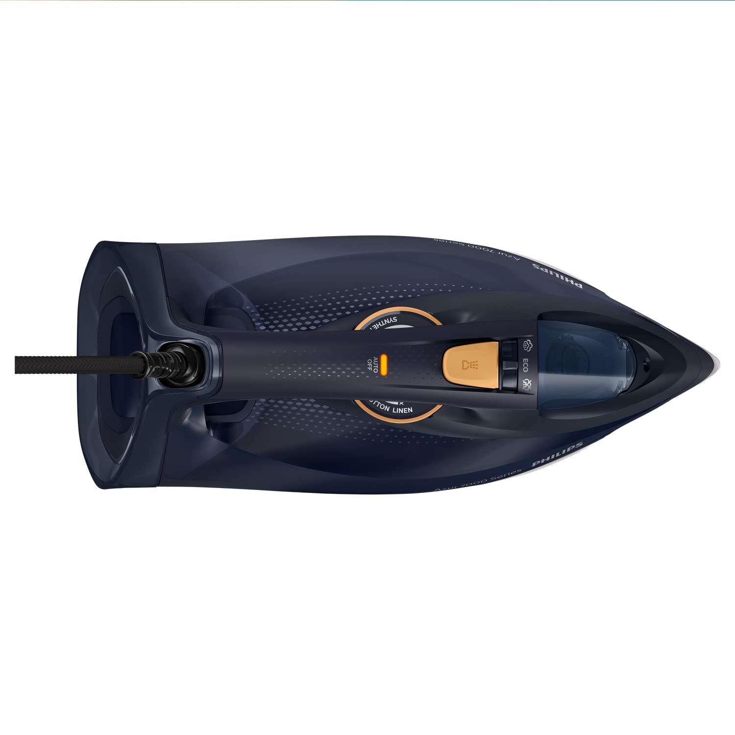 Philips 7000 series DST7060/20 ferro da stiro Ferro a vapore Piastra soletta SteamGlide Elite 3000 W Blu, Giallo