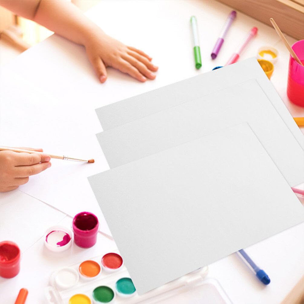 STOBOK 100blätter Aquarellpapier Dickes Wasserfarbenpapier Kaltpresspapier Für Malerei Zeichenpapier Für Schüler Und Profis Geeignet Für Aquarellmalerei Acrylmalerei Und Skizzen