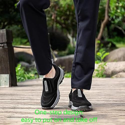 Ideacloth Shoes for Men, Comfort Orthopedic Non Slip Hiking Walking Loafers, Arch Support, Outdoorshoes3