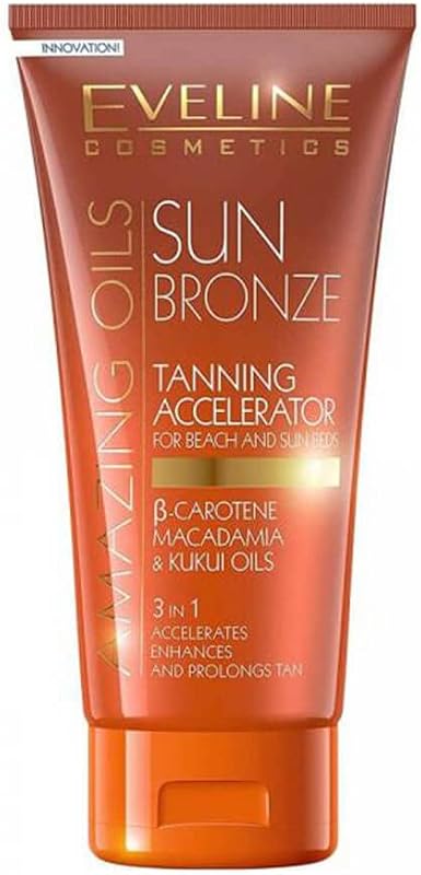 Óleo acelerador de bronzeamento EVELINE COSMETICS Sun Amazing Oils, 150 mL