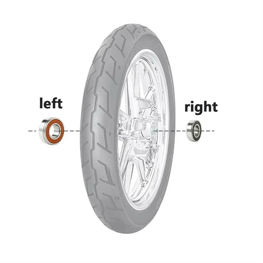 Cuscinetto a Sfere sigillato per Ruota Anteriore da 25 mm x 52 mm x 15 mm, Compatibile con Modelli ABS da 18 Pollici e unità Simili