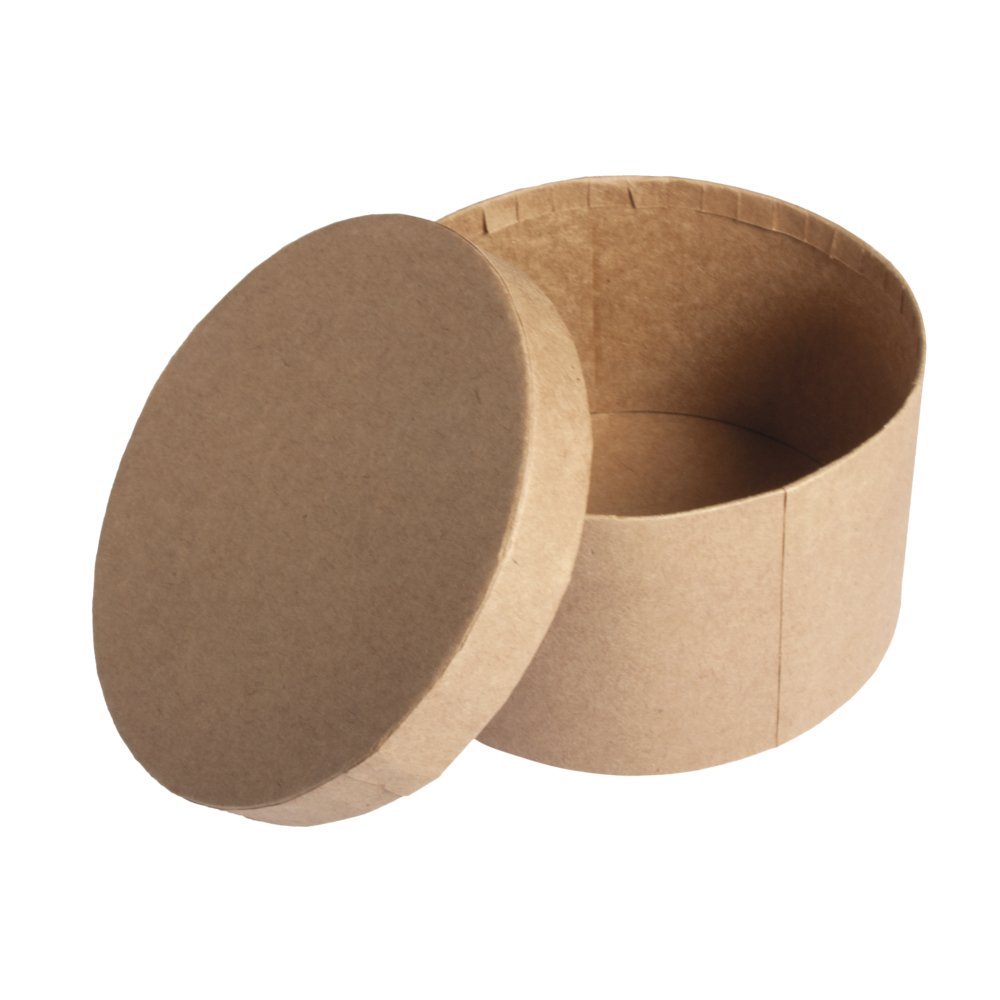 RAYHER 71741000 Pappmachã © Box Round 8 cm High, FSC 100% Recycled