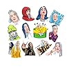 Laptop Stickers of Singer Billie Eilish, 53pcs Waterproof Vinyl Decals for Hydro Flask Guitar Notebook Luggage Travel Case Motorcycle Bumper Bike Pop Music Super Star Graffiti Sticker Patches for Fans #1