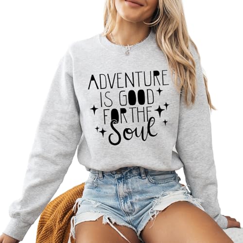 Adventure Mountain traveling Camping Hiking Men Women's Long Sleeve Crewneck Sweatshirt flower Print Graphic Shirts Pullover Tops4