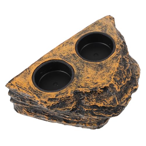 YARNOW 眼鏡の食事盆地 餌 爬虫類 トラフ 摂食 ぶら下げ 屋内 フィーダ 流