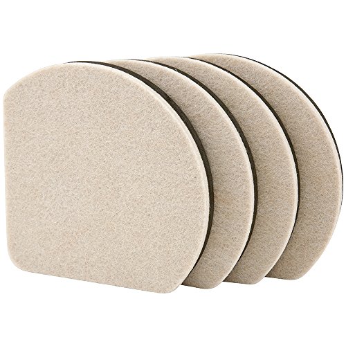 Super Sliders 7" Slide & Hide Reusable Furniture For Hard Surfaces - Effortless Moving And Surface Protection, Beige (4 Pack) #TOP1