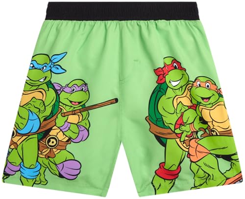 Image of Nickelodeon Paw Patrol TMNT Boys Rash Guard Set UPF 50 Swim Shirts & Trunks