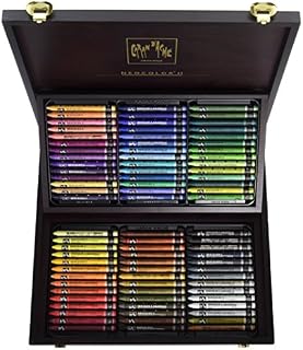 Caran Dache Wooden Box with 84 Assorted Colours