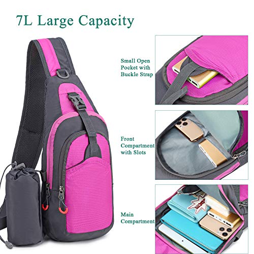 Pacote Esportivo, Romacci Saco de estilingue 7L feminino masculino mochila de ombro mochila causal b