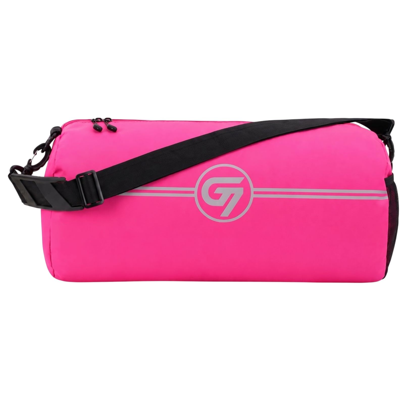 Gym Duffle Bag for Men & Women – Compact Sports & Travel Bag with Shoe Compartment, Towel Storage and Adjustable Shoulder Strap (Pink)-image-24