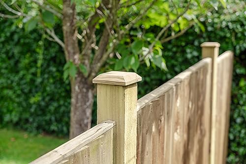 Timber Fence Post Cap, Green Pack of 10, 3x3" | 75x75mm Post - Image 3