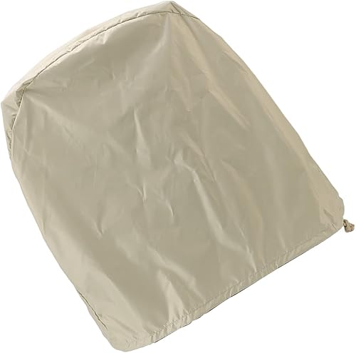 Miniatura 5 de Hztyyier Cubierta de ventilador industrial Cubierta exterior Sun a prueba de polvo de tela Oxford con revestimiento plateado impermeable (beige)